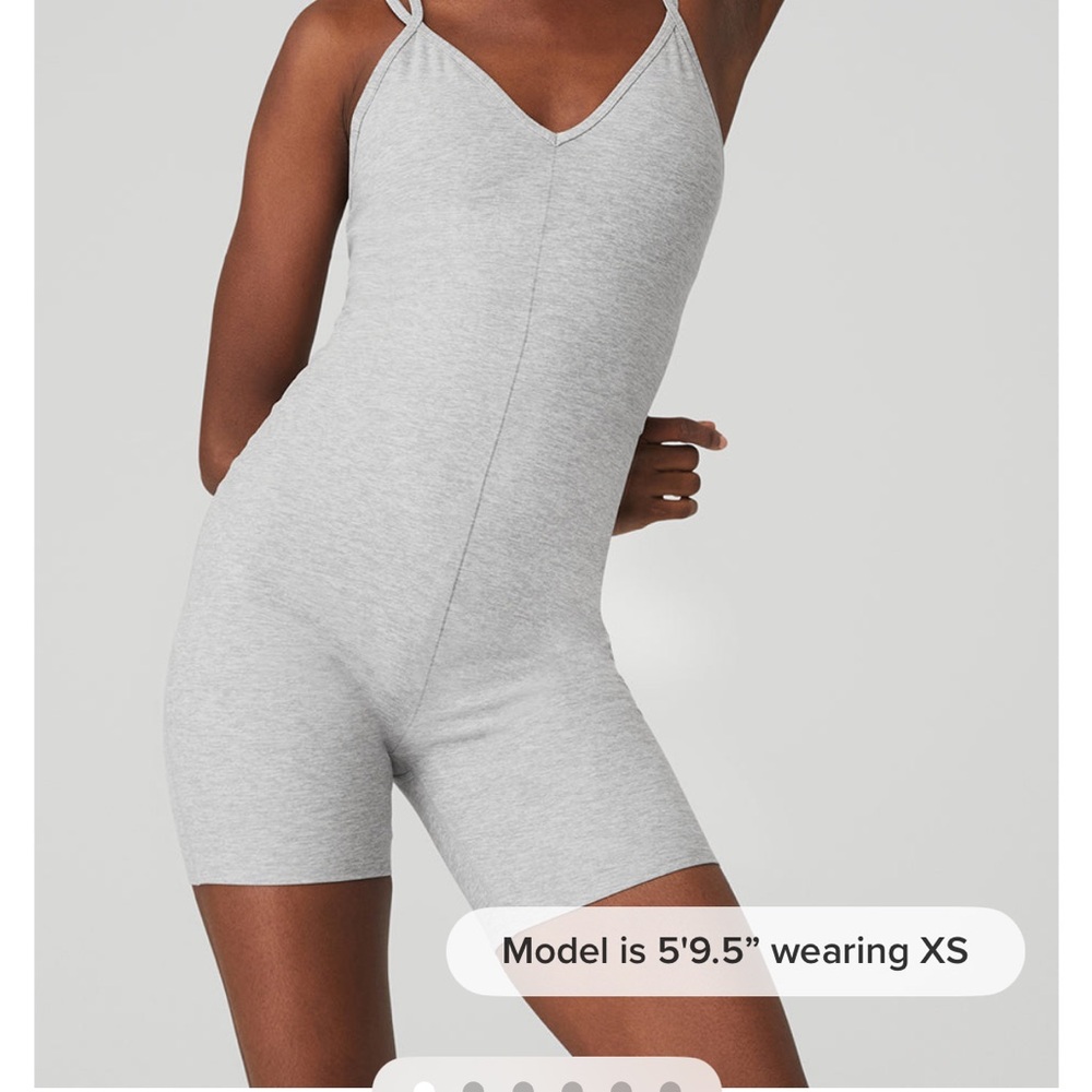Alo suns out onesie. Size XXS. Color athletic heather grey